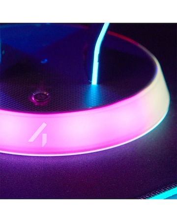 Stealth Light Up Charging Headset Stand - Glow Black
