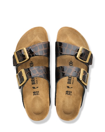 Birkenstock Arizona Natural Leather Mule Sandals - Standard Fit