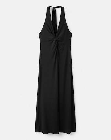 Mango Draped Halter Dress