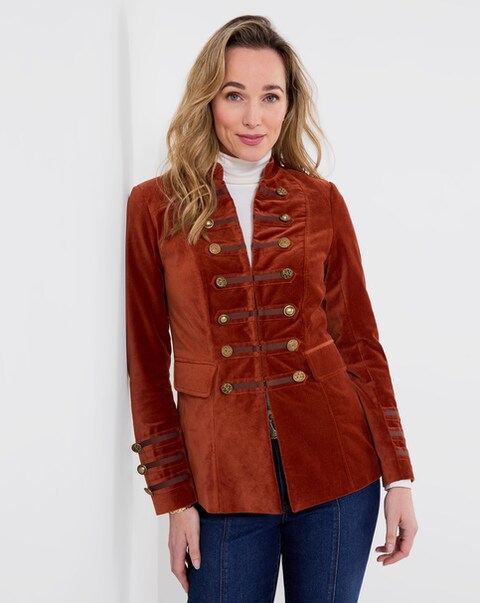 Joe Browns Amber Moleskin Military Jacket