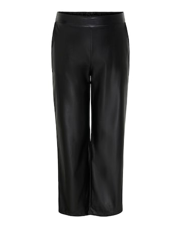 ONLY FAUX LEATHER STRAIGHT TROUSER