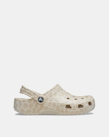 Crocs Almond Tint/Leopard Classic Animal Clog - Standard Fit