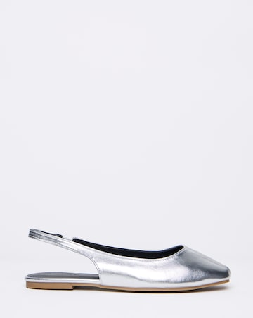 Gracious Square Toe Flat Slingback - Extra Wide Fit (EEE)