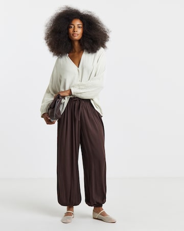 Simply Be Stone Cheesecloth Boxy Shirt