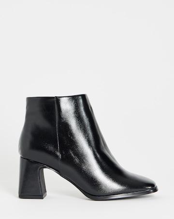 Loise Block Heel Ankle Boots - Wide Fit (E)