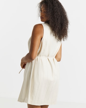 Simply Be Premium Linen Blend Tailored Dress