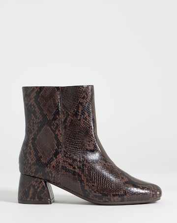 Carmella Block Heel Ankle Boots - Wide Fit (E)