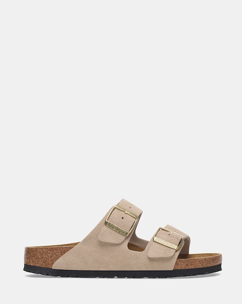 Birkenstock Arizona Sandcastle Suede Sandals - Standard Fit (D)