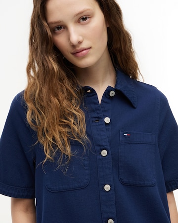 TOMMY JEANS TWILL A-LINE DRESS