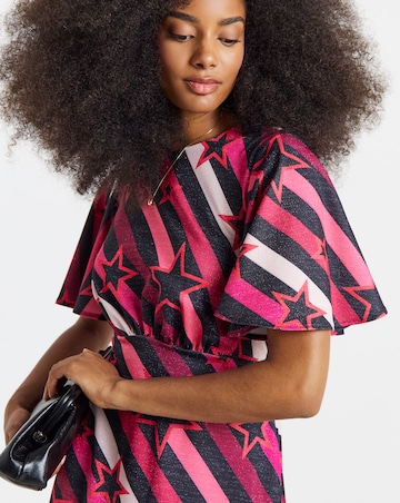 Twisted Wunder Ziggy Star Stripe Lurex Maxi Dress