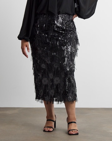 Joanna Hope Tassle Midi Skirt