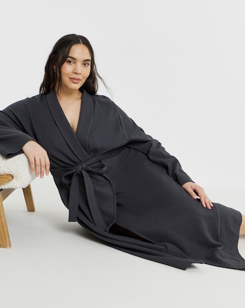 Pretty Secrets Waffle Dressing Gown