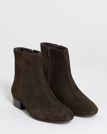 Candice Classic Suede Ankle Boots - Wide Fit (E)
