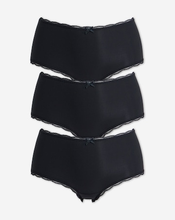Pretty Secrets (3 Pack) Rib Micro Lace Trim Shorts