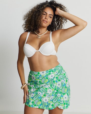 Joe Browns Paisley Print Swim Skirt Green Multi