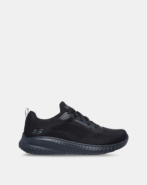 Skechers Black Workwear Squad Choas Trainers - Wide Fit (E)