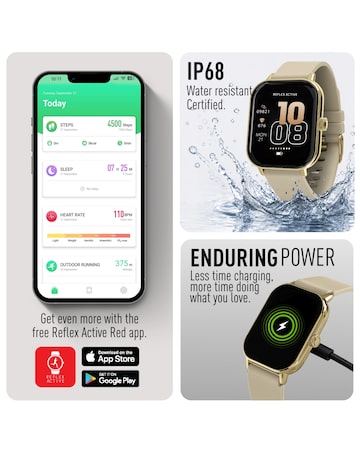 Reflex Active Nexus Silicone Strap Smart Watch - Cream
