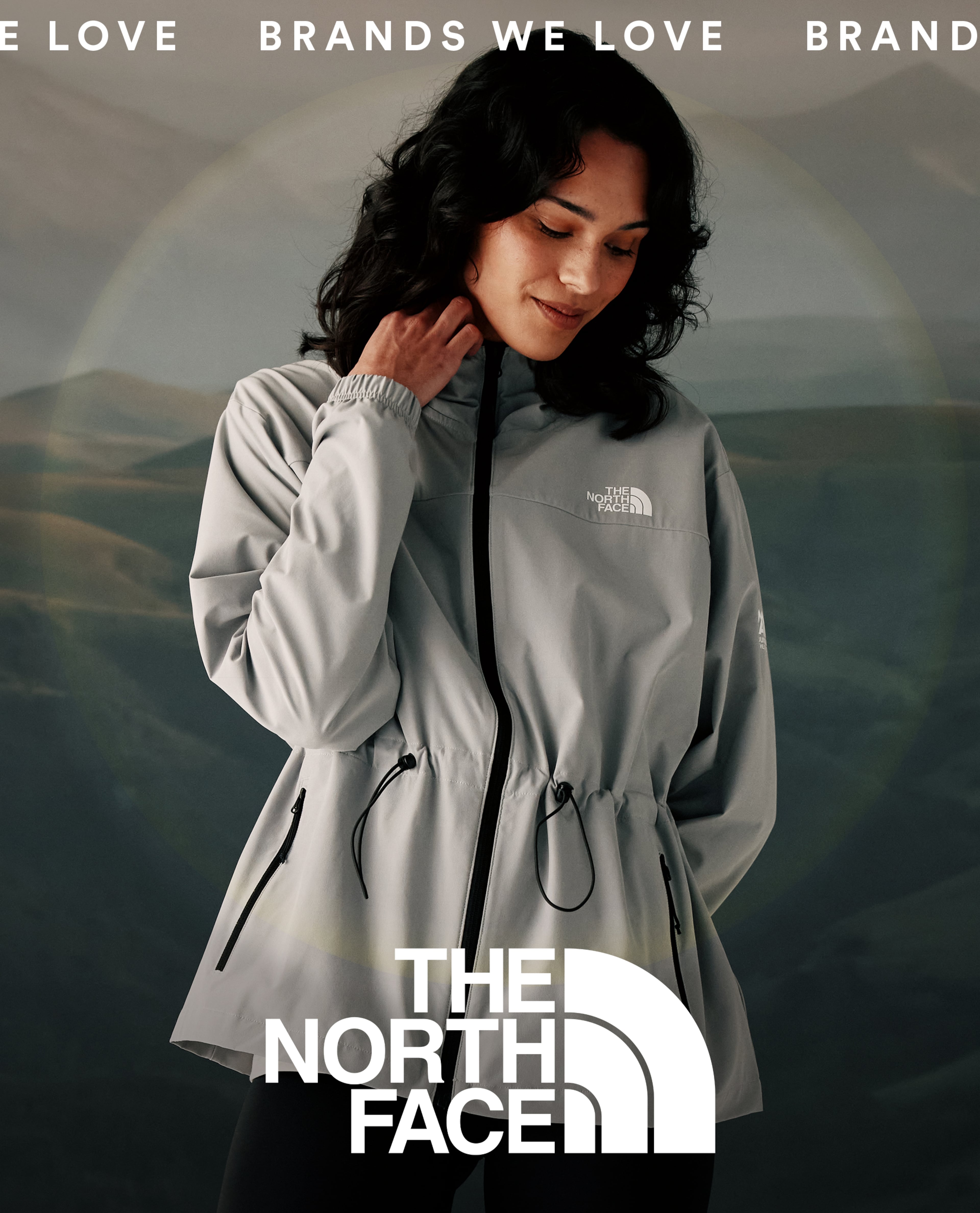 Model wears jacket from The North Face