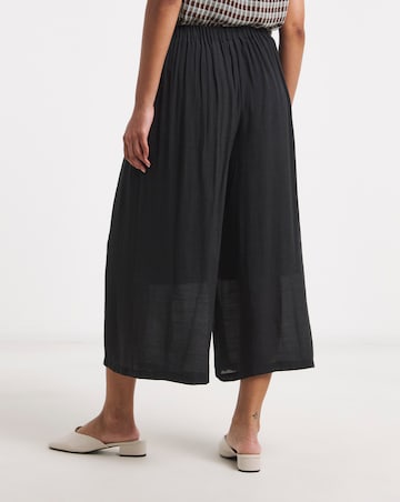 Black Extreme Palazzo Culotte