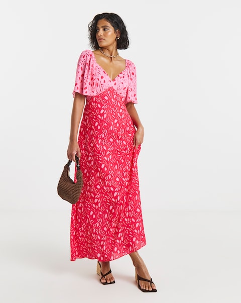 Twisted Wunder Chiffon Maxi Dress