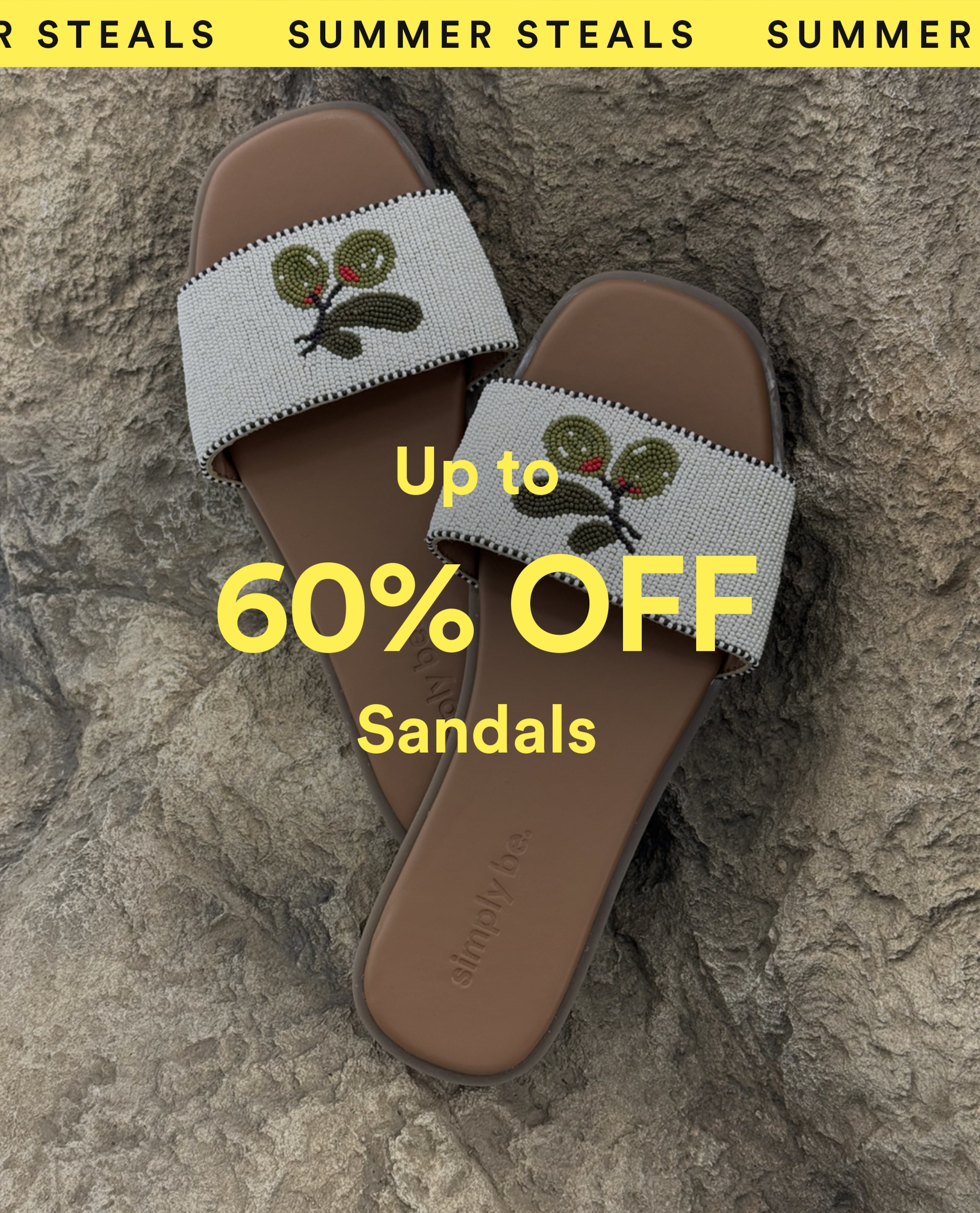 Up to 60% off sandals