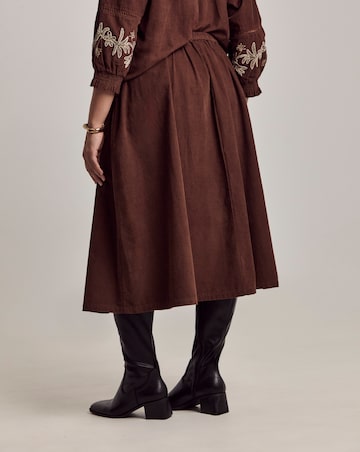 Julipa Cord Midi Skirt