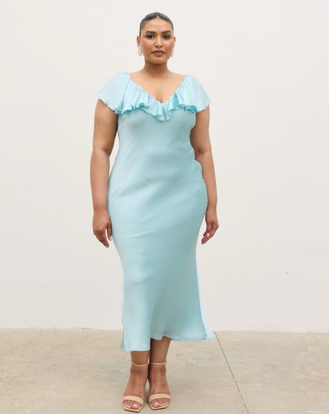 Pretty Lavish Adina Ruffle Midaxi Dress