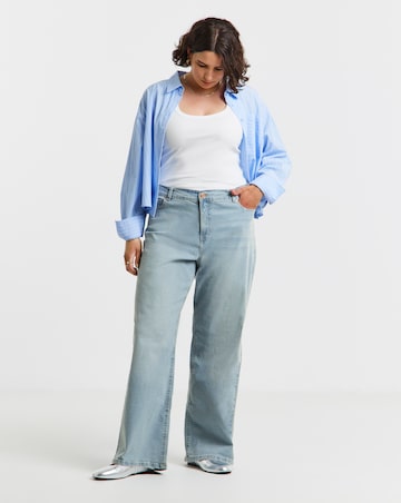 Light Wash 24/7 Stretch Wide Leg Jeans