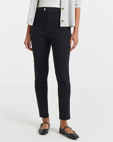 Black Bengaline Super Stretch Pull On Trouser