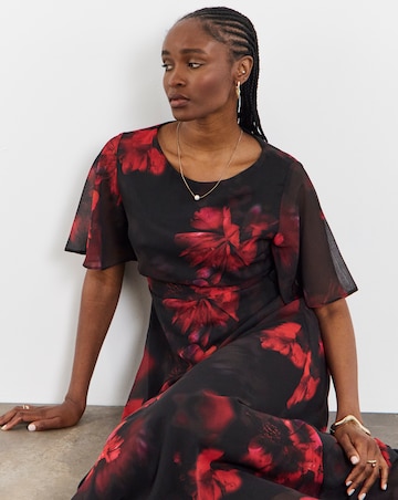 Joanna Hope Crinkle Column Dress