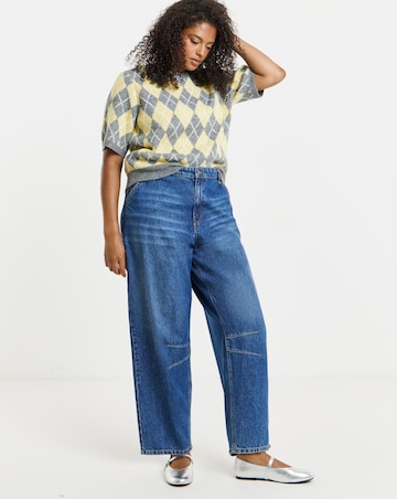 Argyle Short Sleeve Jumper