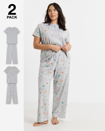 Pretty Secrets Value Candy Cane 2 Pack Pyjamas