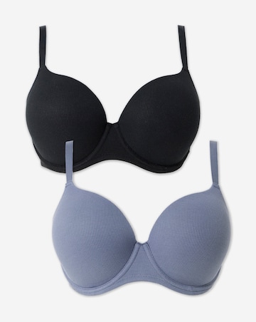Pretty Secrets (2 Pack) Harper Rib T-Shirt Bras