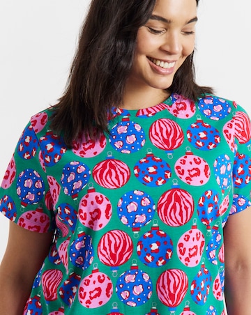 Pretty Secrets Value Bright Bauble Print Pyjama Set