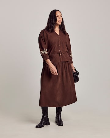 Julipa Cord Midi Skirt