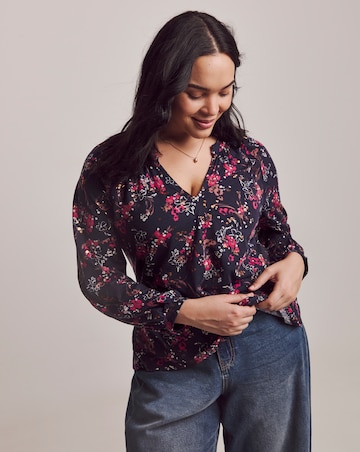 Julipa Metalic Print Jersey Blouse