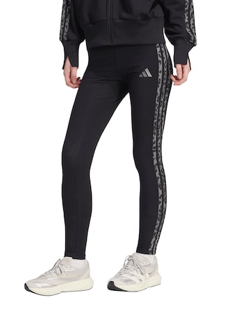 adidas 3 Stripe Leopard Print Legging