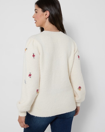 Joe Browns Ditsy Floral Embroidered Jumper
