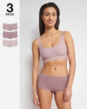 Sloggi Go Crush 3 Pack Short Knickers