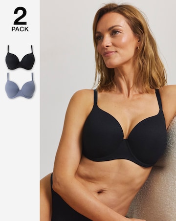 Pretty Secrets (2 Pack) Harper Rib T-Shirt Bras