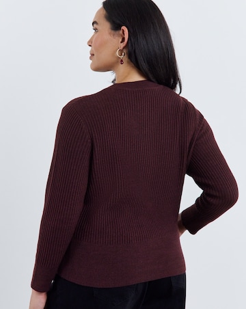 Button Through Cinched Cardigan