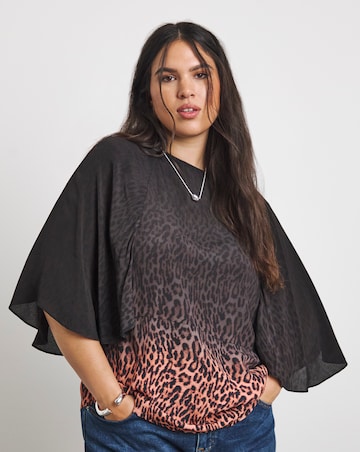 Joanna Hope Leopard Print Blouse