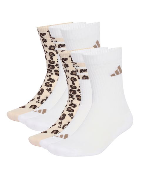 adidas 3 Pack Leopard Print Socks