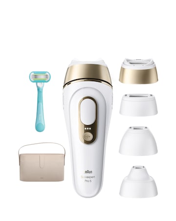 Braun IPL Silk expert Pro 5 At Home Hair Removal 4 Attachment Heads PL5441