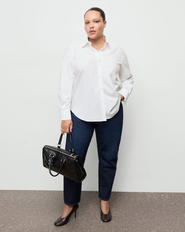 Mango Cotton And Lyocell Blend Straight Shirt