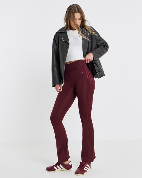 adidas Power Essentials 3 Stripe Flared Legging