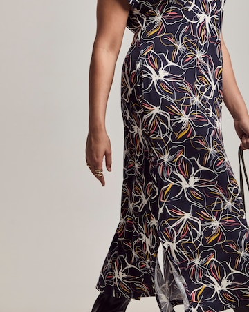 Julipa Printed Cap Sleeve Midi Dress