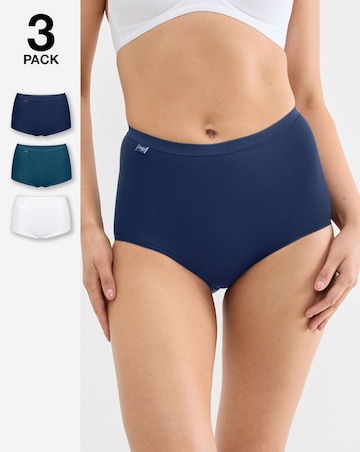 Sloggi (6 Pack) Basic Maxi Cotton Knickers Blue Multi