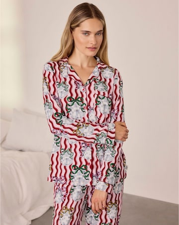 Chelsea Peers Classic Long Sleeve Button Up Disco Pyjama Set