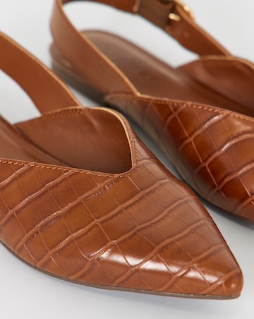Hazel Slingback Pointed Shoes - Extra Wide Fit (EEE)
